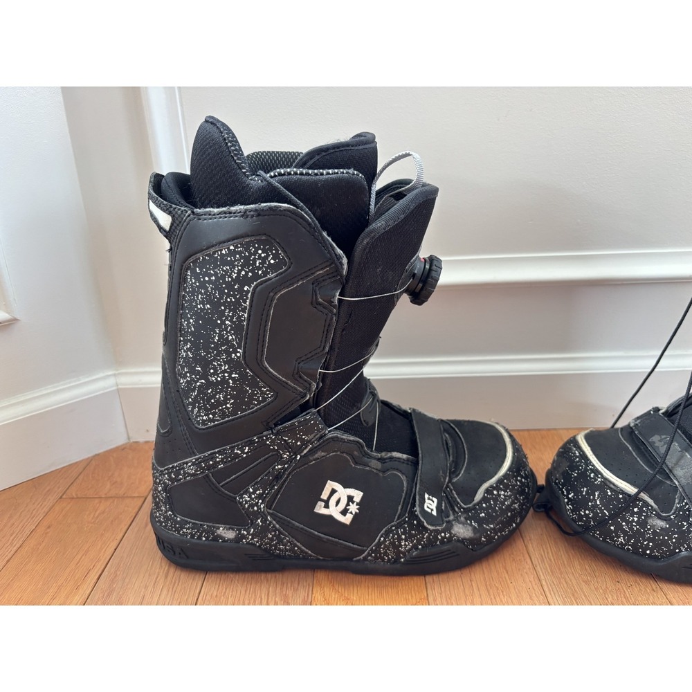 DC Super Park 09 Snowboard Boots BOA Laces Black Graffiti‎ Size 11